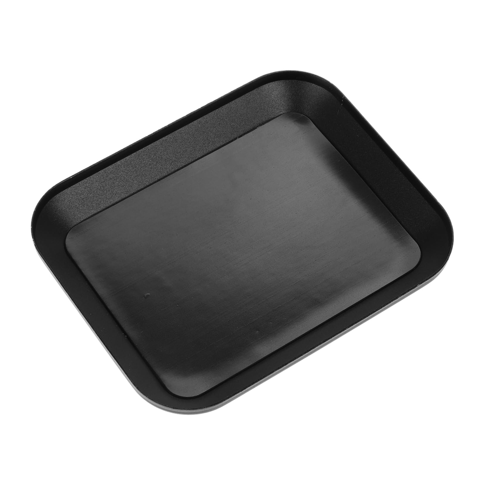 BESPORTBLE Aluminum Alloy Magnetic Screw Tray for Organizing Small Parts Lightweight and Durable Storage Plate for Screws Nuts Bolts and Washers for Mechanics and Hobbyists Black