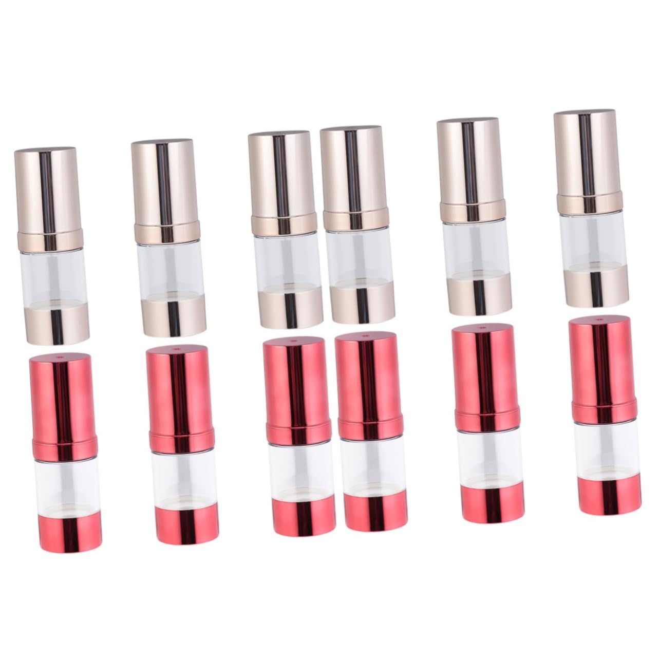 MAGICLULU 12 Pz Flacone Per Lozione Contenitore Da Viaggio Cosmetico Bottiglie Da Viaggio Shampoo Trasparente Flacone Per Cosmetici Sciampo Rosso Pacchetto Campione Plastica Viaggiare