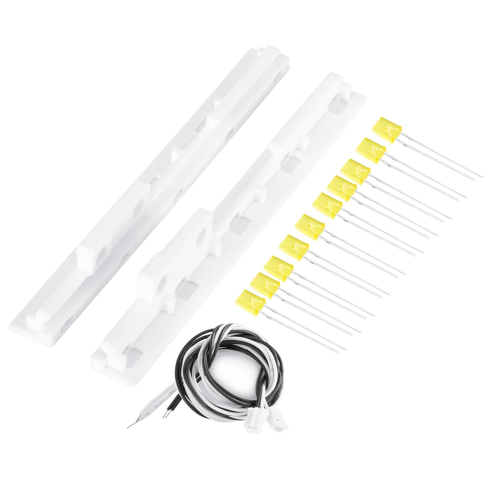 AXspeed RC LED Light Bar Left Right Side Lamps for 1/14 Tamiya Scania R620 6x4 Highline RC Model Car, Yellow, Small - Image 2