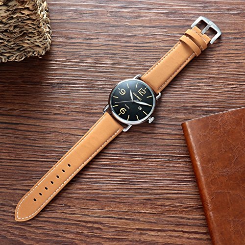 Montre avec Bracelet en Cuir LULI et mouvement quartz de précision