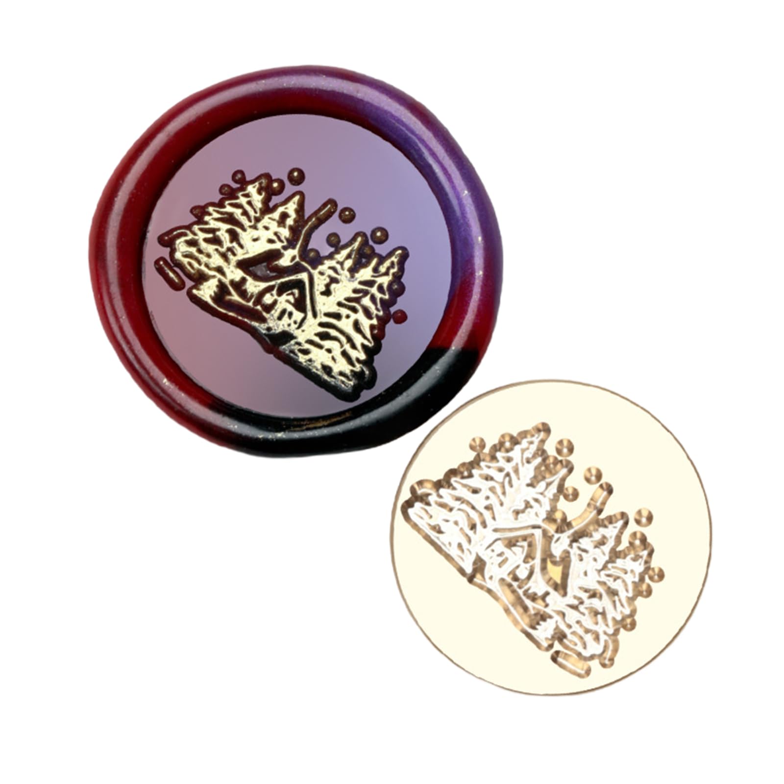 Yhplxyuus 10Pcs Embossed Sealing Stamp, Scrapbooking Stamp Head for Wedding Invitations, Wine Bottle, Package Embellishments Wrapping