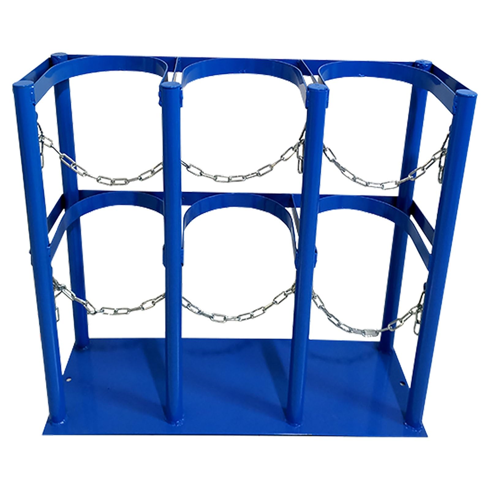 Cilindros de Gas Independientes con Base de Acero, Aptos para Tanques de nitrógeno y dióxido de Carbono/oxígeno de 10 a 34 Pulgadas. Estante para Almacenamiento de oxígeno (65x22x60cm), Idea