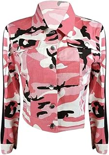 pink camo jean jacket