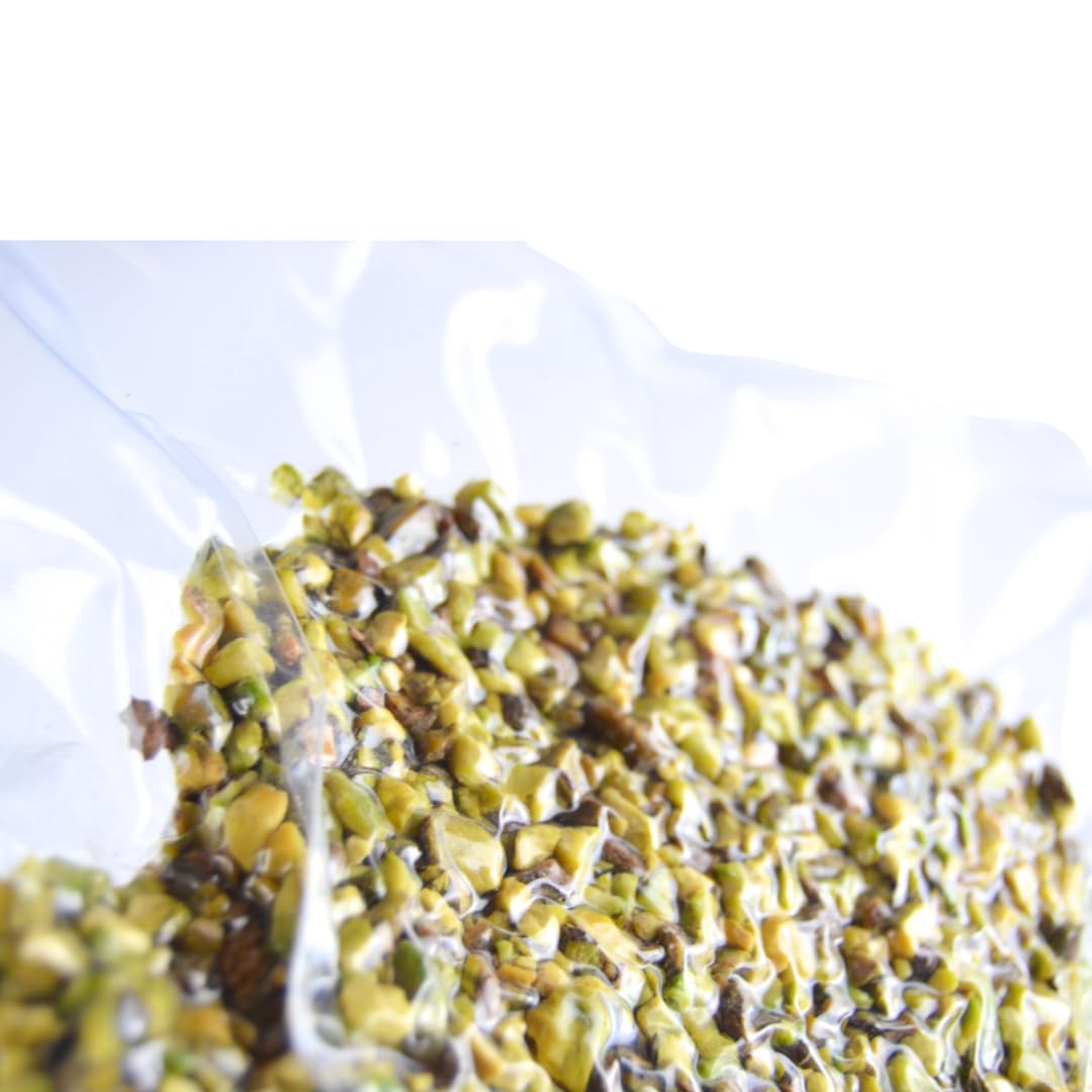 Grano de pistacho, 500 g, ideal para dulces, cremas y decoración de pasteles, pasteles, panettones, tartas y galletas