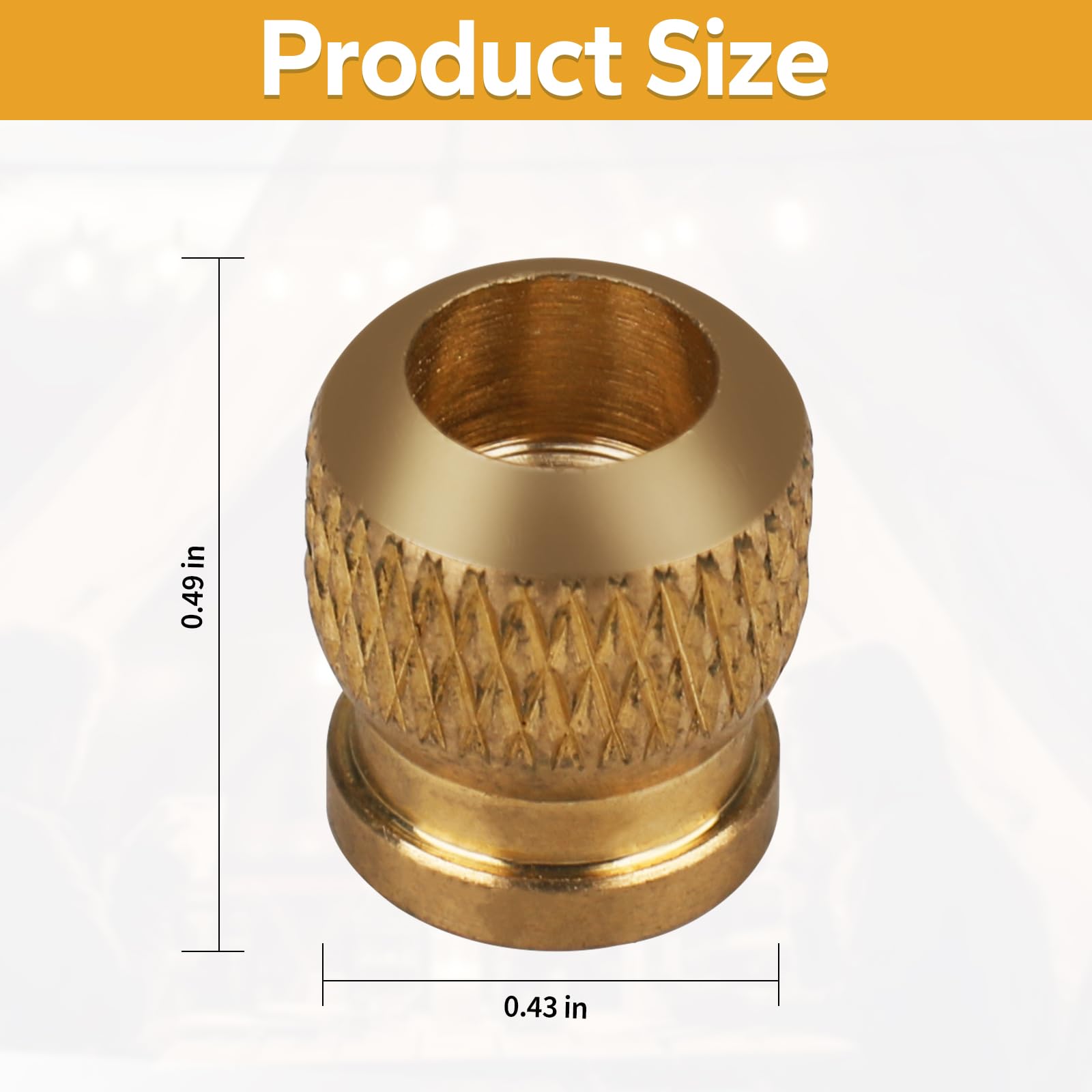 LVACODV Gas lamp top Cover nut for Coleman Lantern 242.249.500 ?Golden?