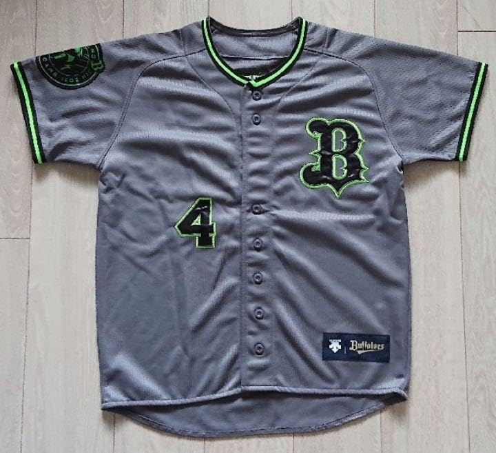 DESCENTE - 【12選手限定】オリックス バファローズ 福田 夏の陣 ユニフォーム S 限定12選手】オリックスバファローズ福田旧背番号夏の陣