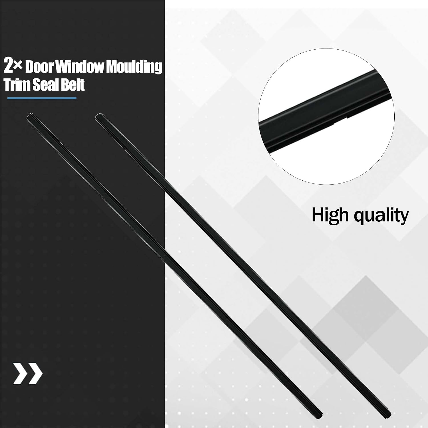 72410-SVA-A01ZA Weatherstrip Window Moulding Trim Seal Belt Fit for Honda Civic Coupe 2D 2006-2011 Replace 72450-SVA-A01ZA
