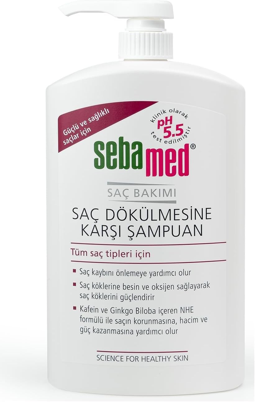 Sebamed Saç Dökülmesine Karşı Güçlendirici Etkili Kafein ve Ginkgo Biloba İçerikli Şampuan 1000 ml