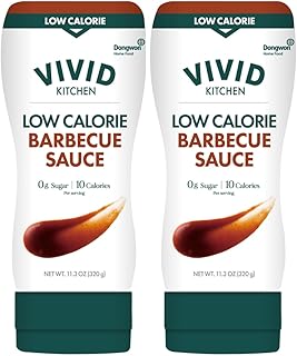 VIVID KITCHEN Korean Barbecue Sauce – 2-Pack (11.33 oz Each) – Low-Calorie, No Preservatives – Sweet & Smoky Flavor – Ideal for Grilling, Marinating, Stir-Fry, and Dipping – Easy Squeeze Bottles
