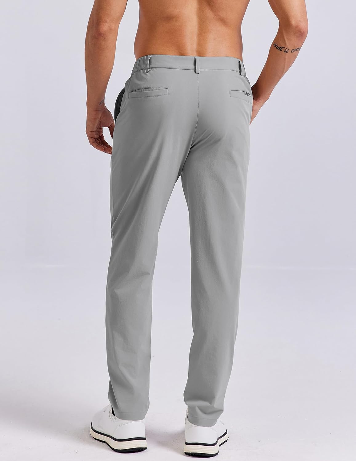 COOFANDY Mens Golf Pants 30"/32"/34" Stretch Work Dress Pants Lightweight Quick Dry Comfy Trousers with 4 Pockets