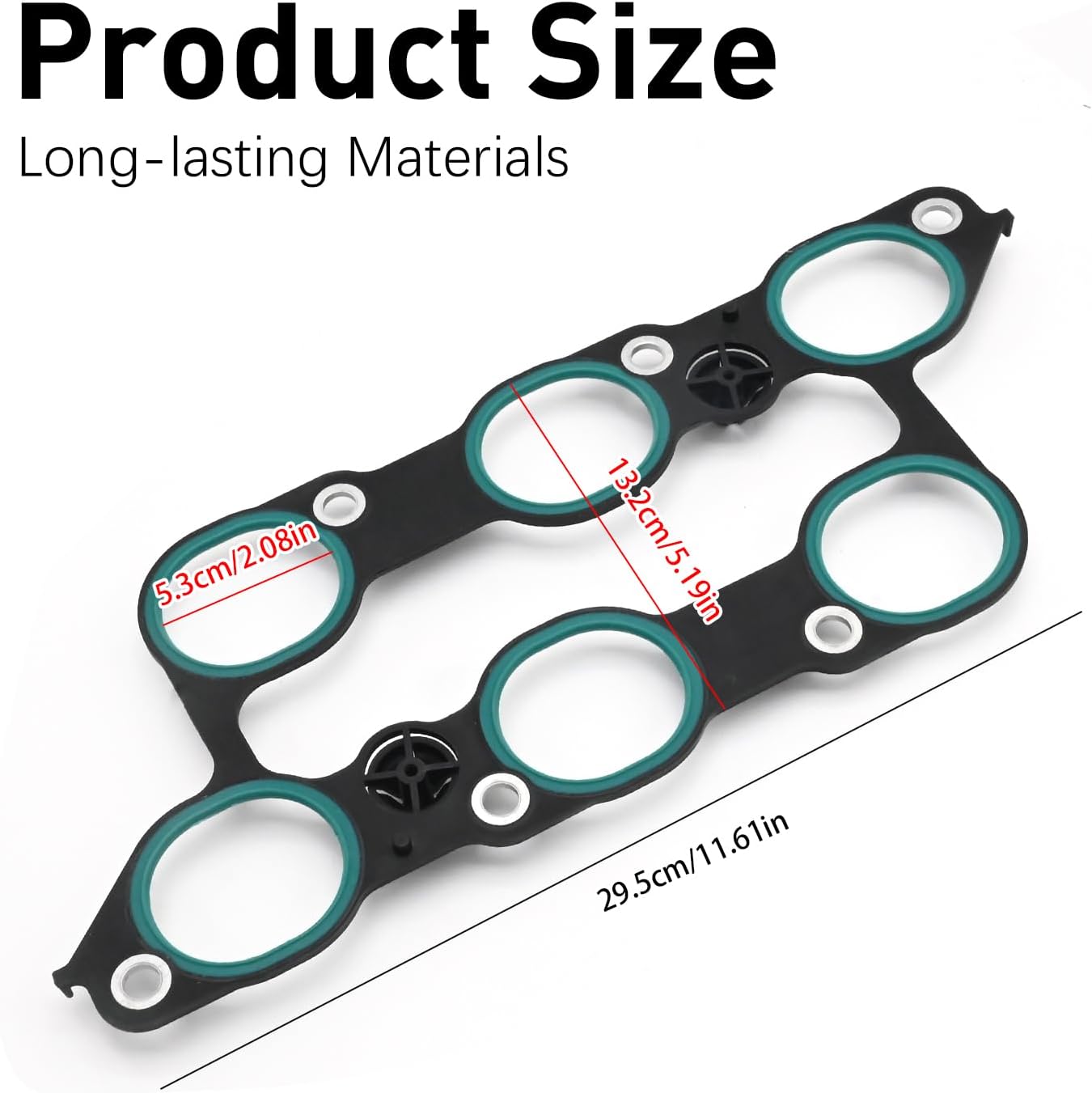 MS972401 Lower Upper Intake Manifold Gasket Set Replacement for GMC Acadia 3.6L 2009 2010 2011 2012 2013 2014 2015 2016 Chevy Camaro Colorado Cadillac Buick Replaces 111076701 MS19932