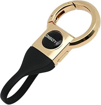 Detachable Car Key Chain with Soft Strap, Metal Keychain Clip | Tool-Free Quick Release Car Keychain, One-Motion Car Key Removal for Valet Drop-offs & Service Appointments