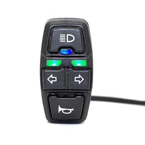 Interruptor de giro de la luz de la cabeza de la motocicleta, interruptores de control de encendidoapagado de la bocina de la motocicleta para