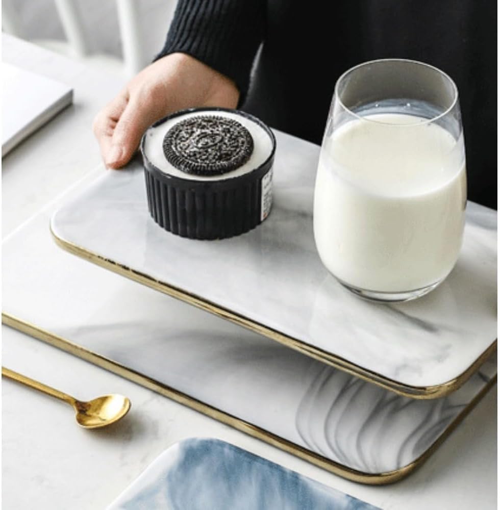 ITMEAT大理石のまな板カララボードキッチンまな板フルーツサービングボードキッチンカットボード大理石の肉板パンの表示板ケーキボード