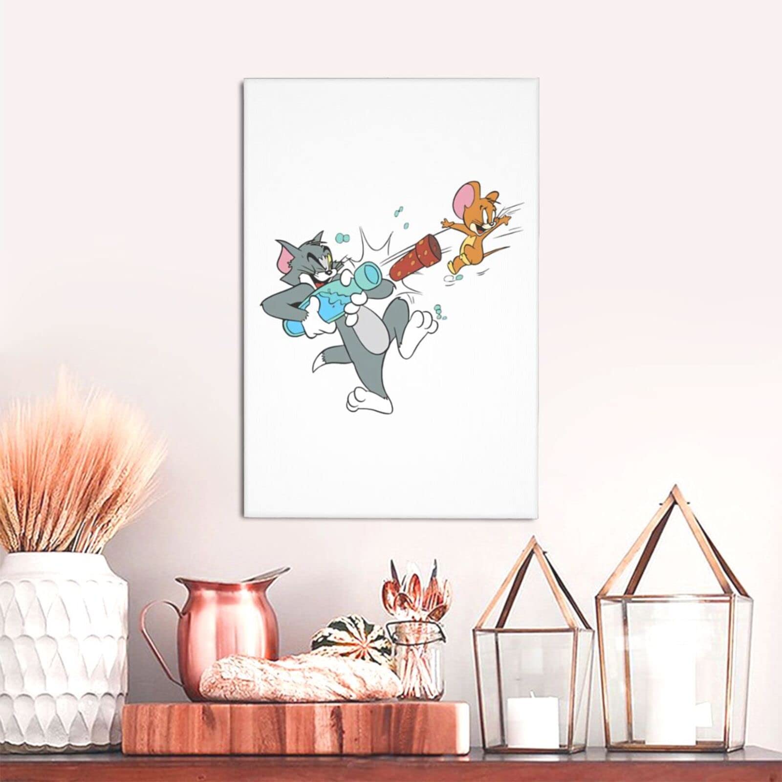 beamsトムボニア　壁掛け　絵 Amazon.co.jp: アートパネル 装飾画 トムとジェリー アートフレーム
