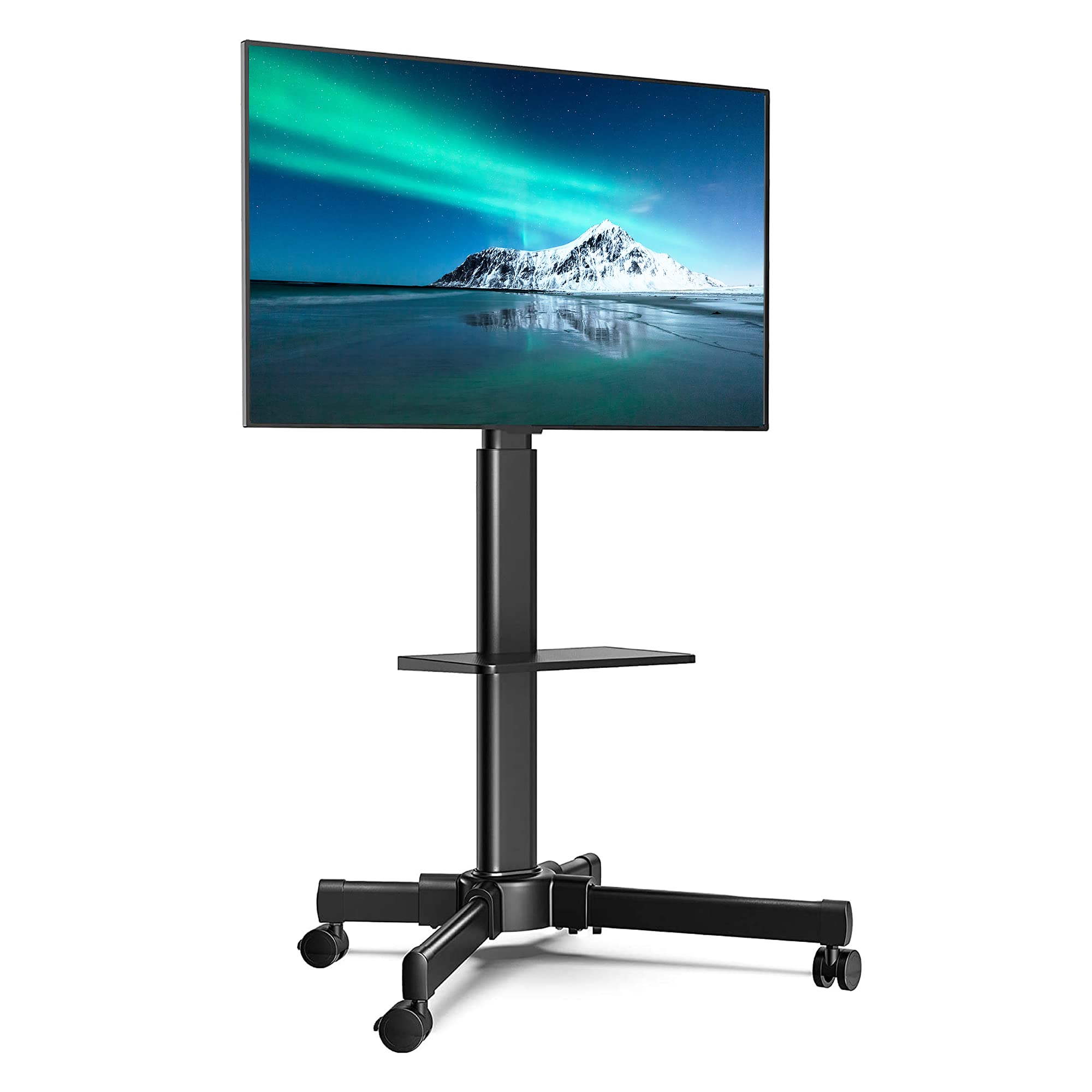 Buy FITUEYES Mobile TV Cart with Wheels, Trolley TV Display Stand for