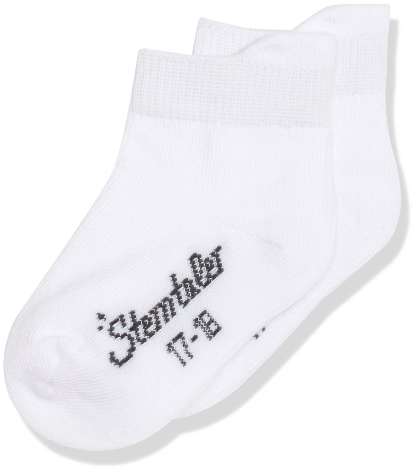 Sterntaler Girl's Baby Sneaker-Söckchen Dp Uni Calf Socks, Blanc (Weiãÿ 500), 34 (Manufacturer Size: 34) Socks, White (Weiss 500), 8 Years (Manufacturer Size: 34)