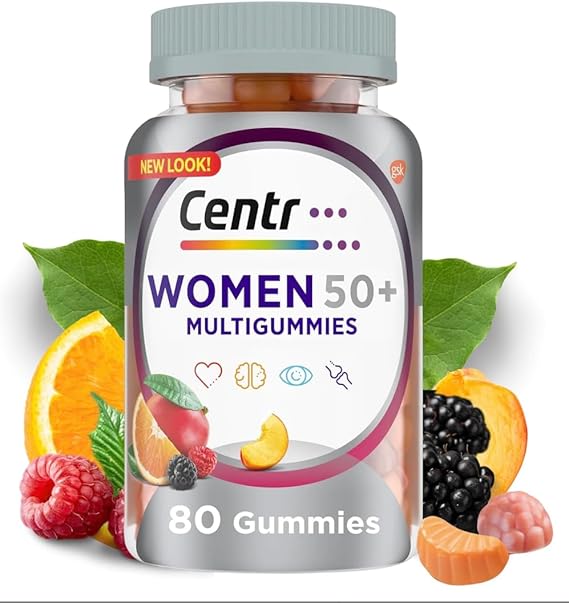 Multigummies Supplements, Gummy Vitamins for Women Silver 50 Plus Multivitamin, with Vitamin D, B6 & B12, Vitamins and Supplements, Gummies Fruit Flavor, 80 Count Gummies (Women 50+, 80ct) (80)