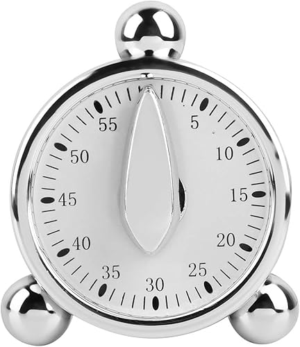 Temporizador mecánico, cronómetro magnético de 60 minutos, temporizador de cocina, temporizador de cuenta regresiva visual con sonido de alarma para