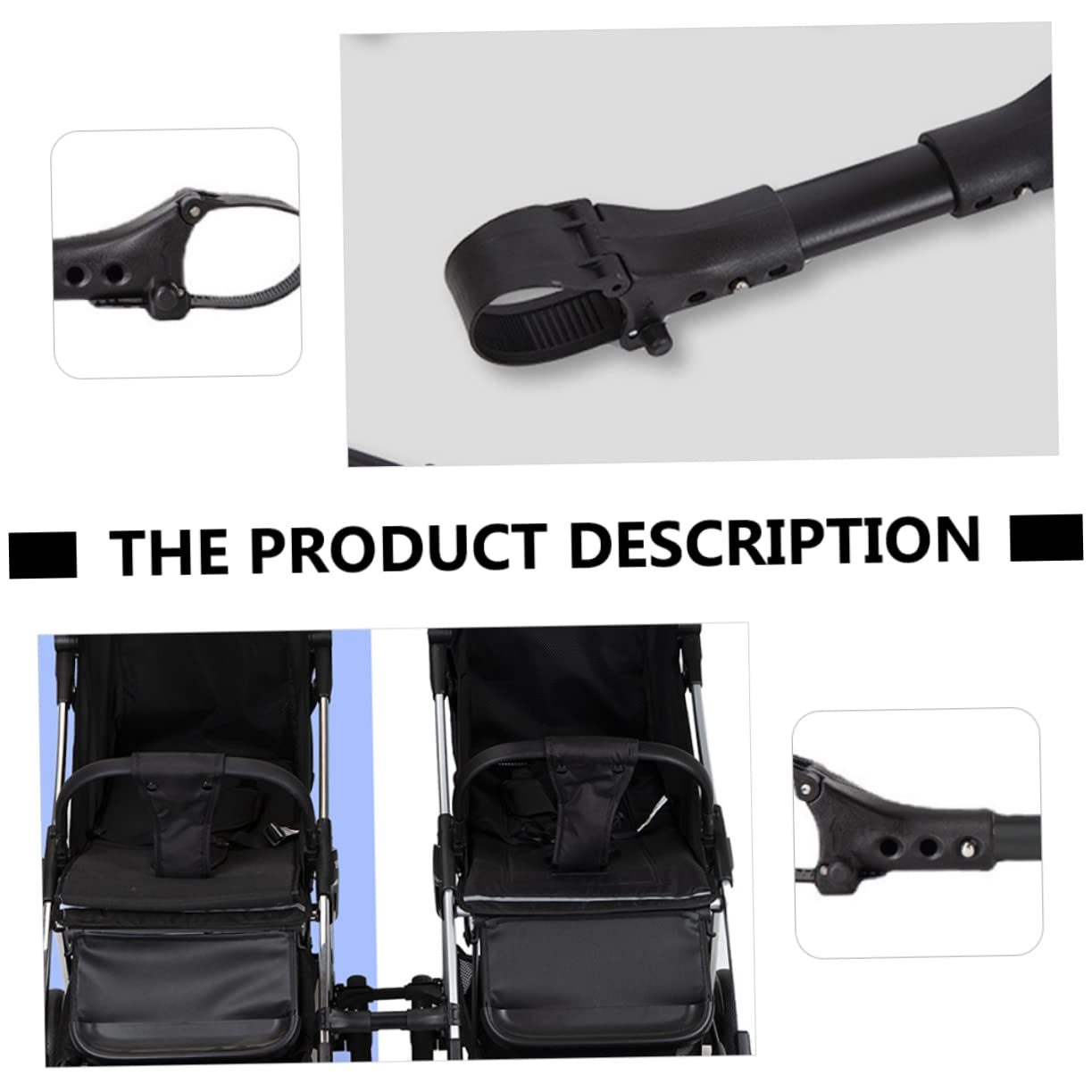 KOMBIUDA 3 piezas accesorios de enchufe para cochecito de bebé en automotor Twin Cochecito Automotriz Conector universal Cochecito Conector Twin Cochecito Conector de Cochecito