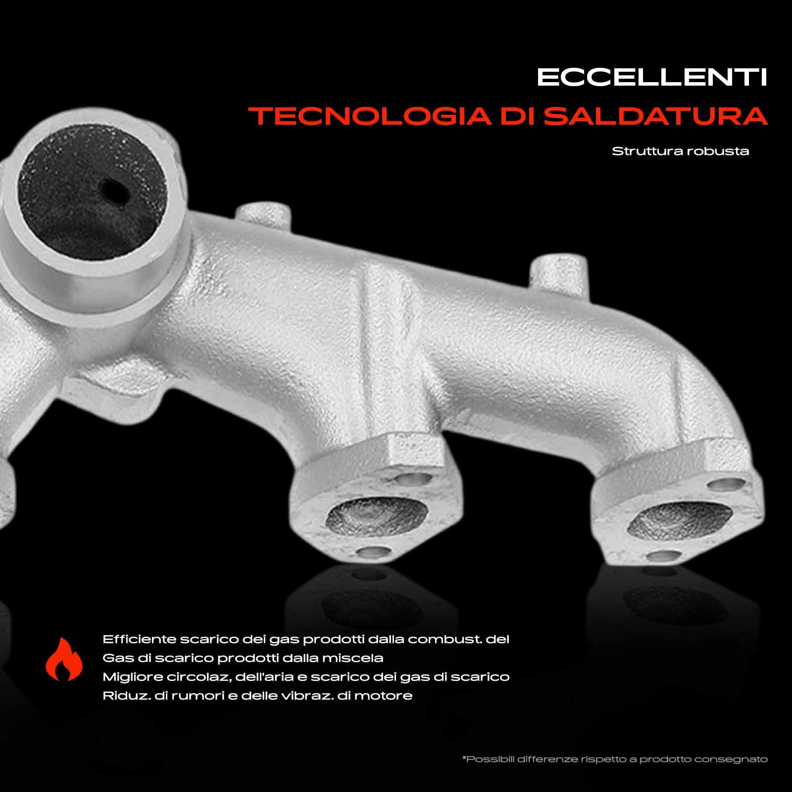 Frankberg Collettore di scarico Compatibile con M.u.l.t.i.v.a.n V 7EF 7EM 7EN 7HF 7HM 7HN 2.5 TDI Transporter V Bus 7EB 7EJ 7HB 7HJ 2.5 TDI M.u.l.t.i.v.a.n V 7EF 7EM 7EN 7HF 7HM 7HN 070253031F