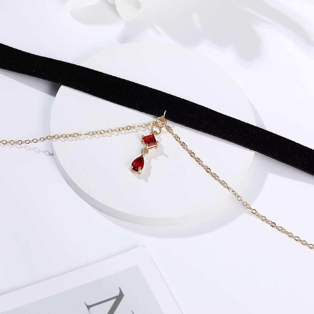 女王蜂 qb Luxury Chain Choker Black Amazon.com: Qings Black Velvet Choker Necklace - Black