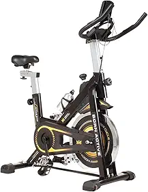Bicicleta Spinning Active PRO Com roda de inércia de 13 kg Ajustável e Bluetooth integrado Super Silenciosa Leve Compacta Painel digital Completo Com Rodas de Transporte