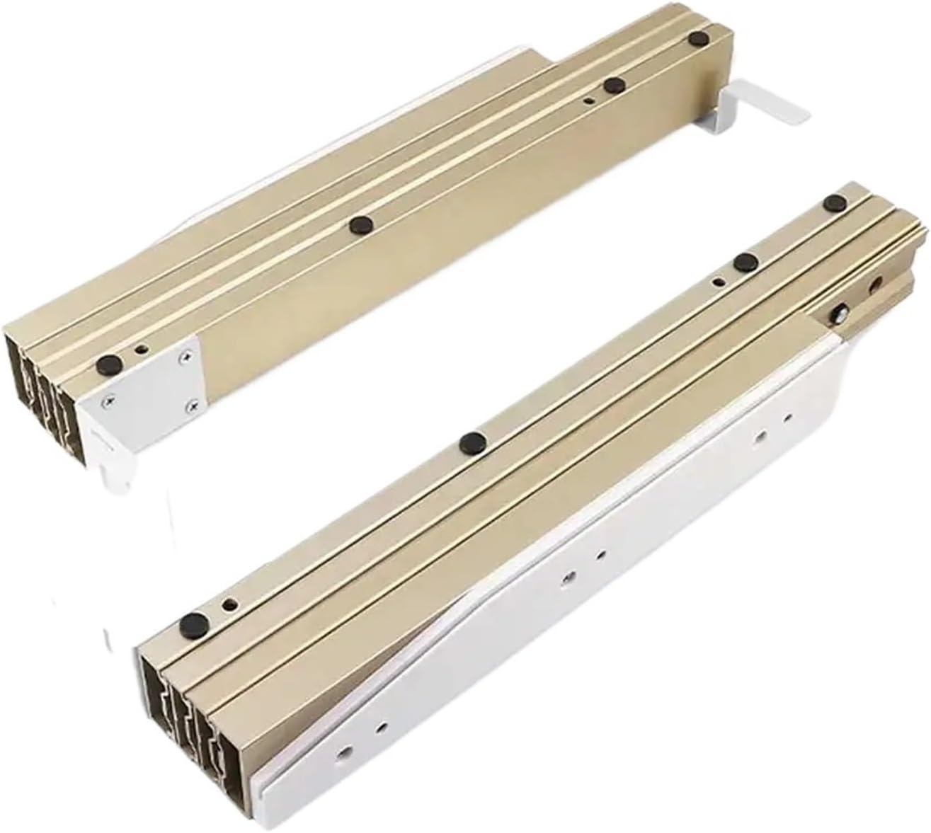 Heavy Duty Drawer Slides Telescopic Folding Guide Rail Multifunctional Flat Push Multi Section Pull-Out Cabinet Dining Table Drawer Slide