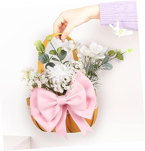 Miniatura 8 de BESTOYARD 3 piezas de pajarita de lazo grande, decoración de lazos florales, decoración de nudos, corona, lazo, cestas de regalo, lazos de regalo,