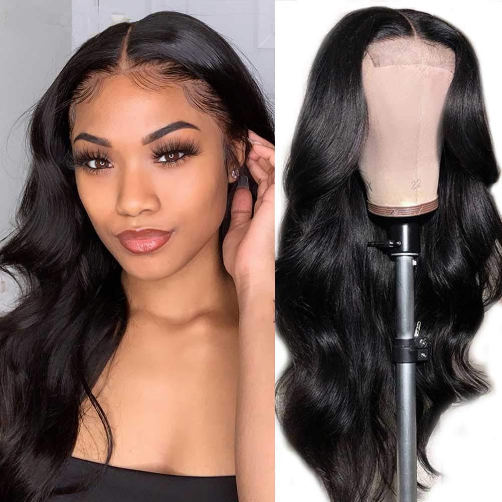 24 Inch 13x6 HD Lace Front Wig Glueless Pre-Plucked Body Wave Human Hair 250% Amazon.com : KALASHOW 24 Inch 613 13x6 HD Lace Front Wig  main image 2