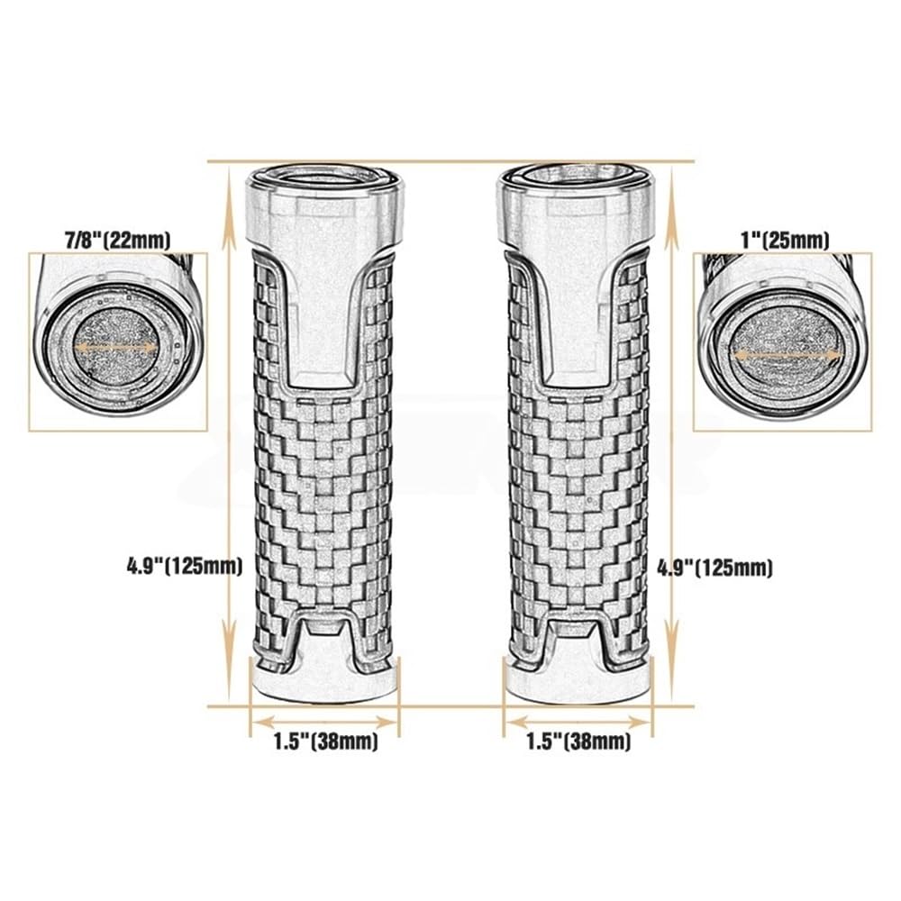 7/8 "22mm Manopole Universali Moto Manubrio Per Super Cub C125