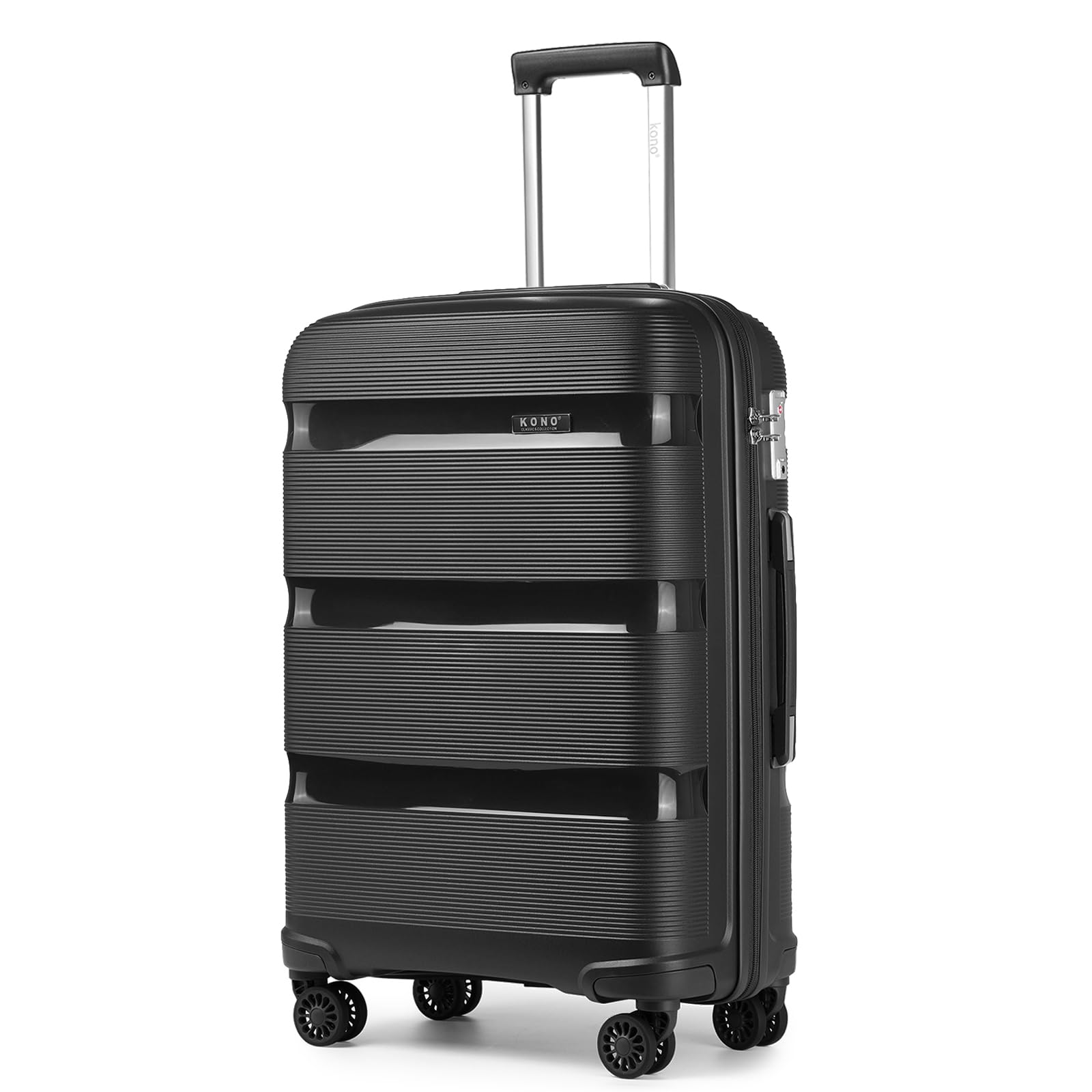 Luggage Hard Shell Travel Trolley 4 Spinner Wheels Lightweight Polypropylene Carry On Suitcase with TSA Lock