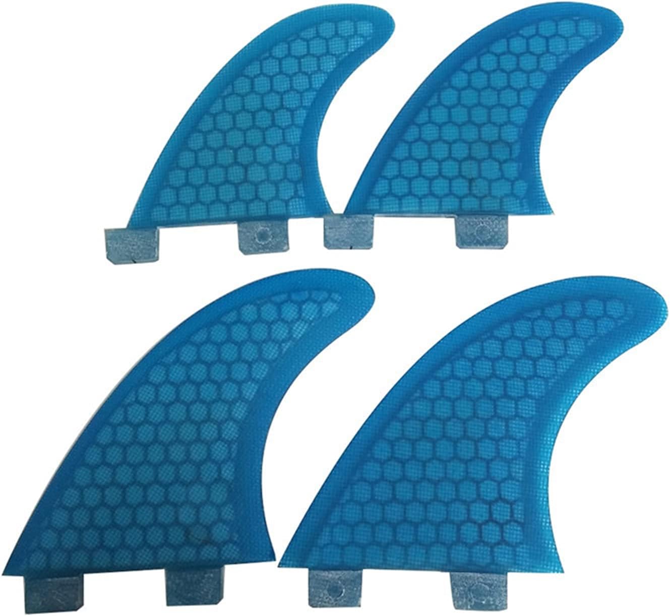 Surfing Fins 4Pcs Surfboard Fin Surfing Rudder Surf Board Thruster Honeycomb Rudder Fiberglass Fin
