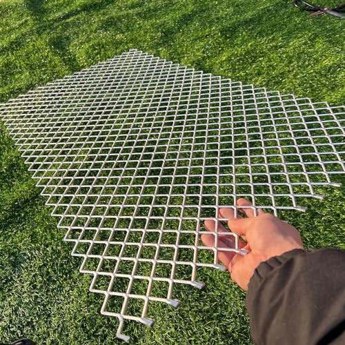 Fengyoo FENGYOO-LGBW 40 Inchx20 Inch 12 Gauge Rhombus Hole 1X1.3 Inch Aluminum Expanded Metal |Expanded Aluminum Sheet thumb #1