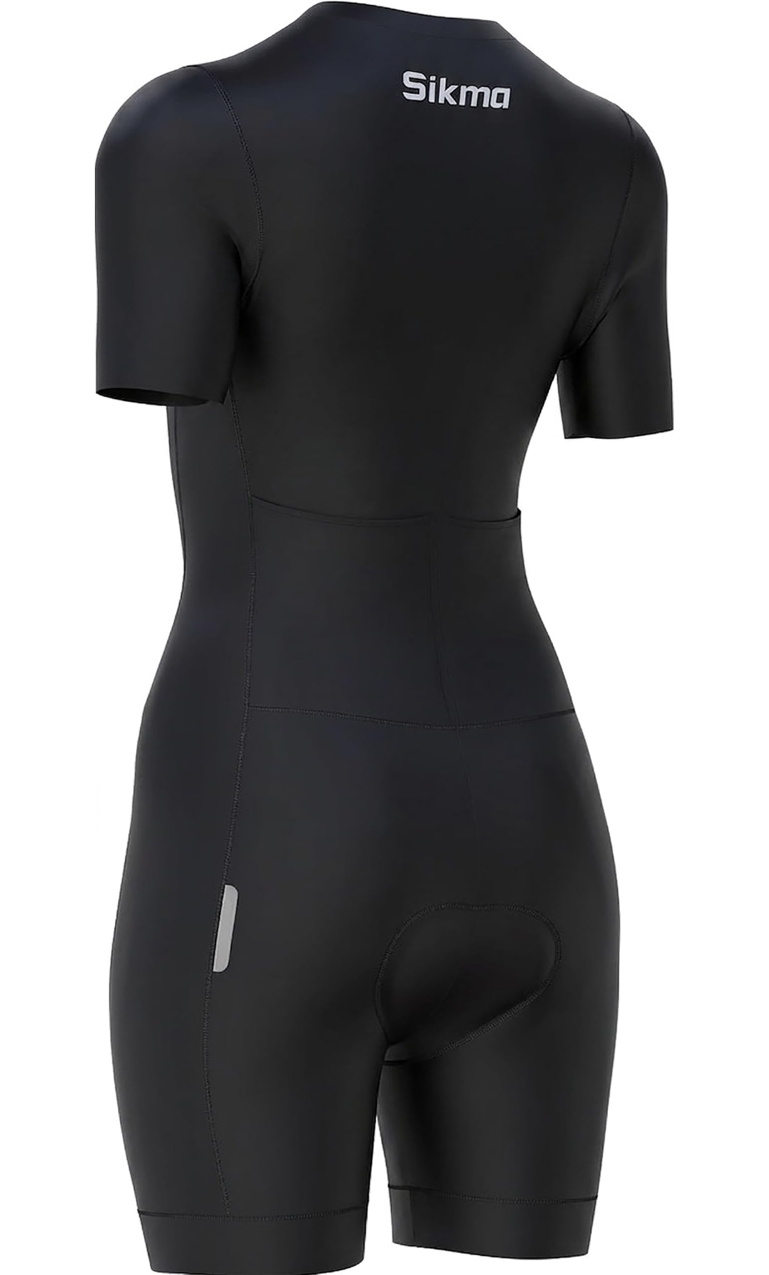 Sikma Tuta Ciclismo Donna Imbottita One Piece Trisuit Nera (Black/XL)