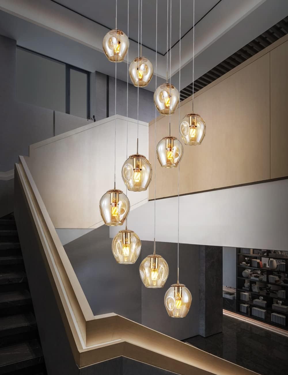 Led Luminaire Plafonnier Led Dimmable Salon Lustre Lampe Avec