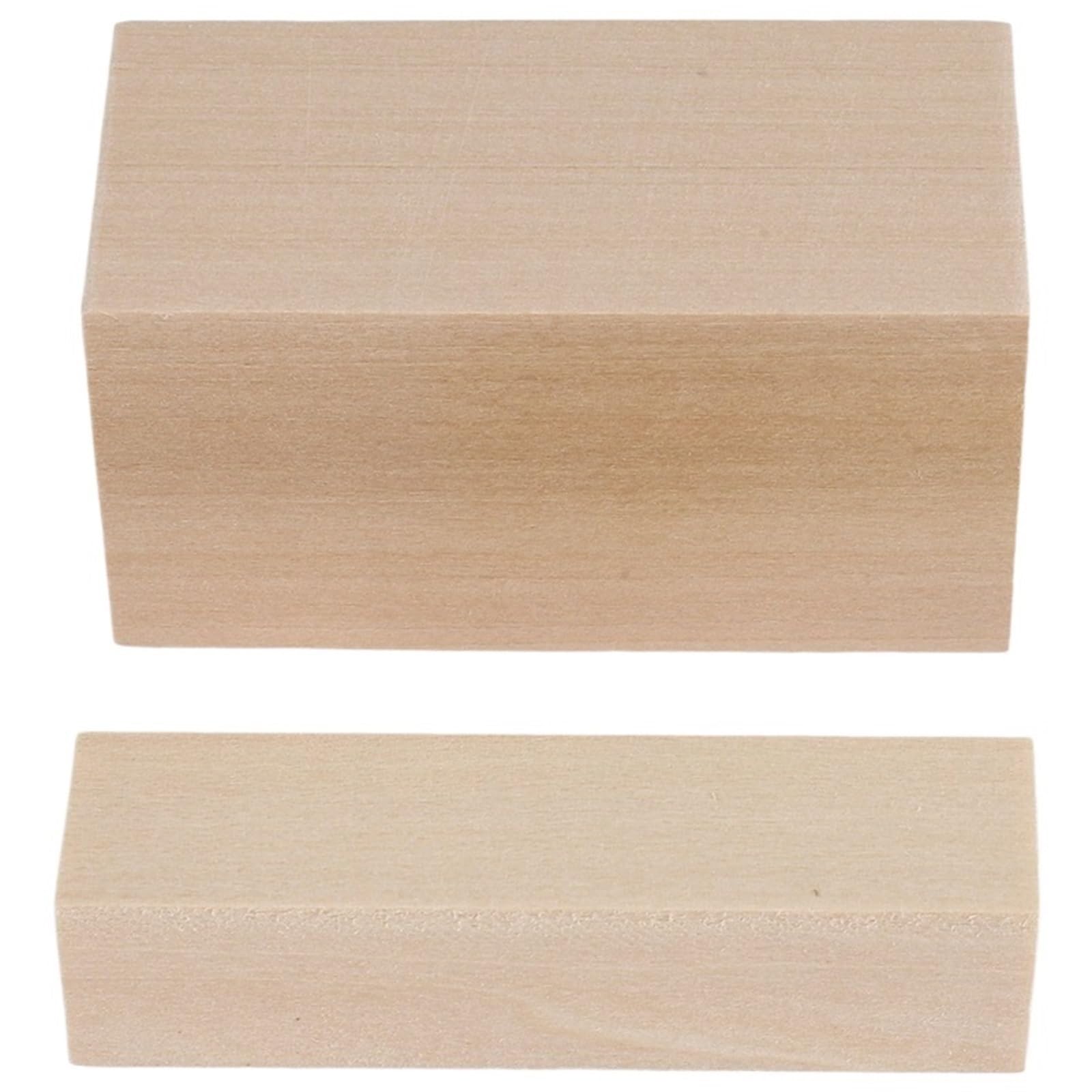 MRVAKDYDI Basswood Carving Blocks, Basswood Carving Blocks 10 Pack Wood Blanks Beginners Kit Unfinished