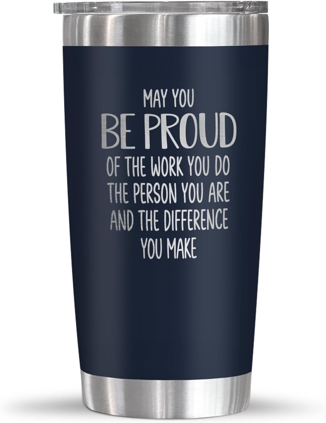 OASSIE Thank You Gifts for Men Women - Proud of You 20oz Stainless Steel Insulated Coffee Tumbler - Employee Appreciation Gifts for Coworkers Birthday Retirement Gift for Boss Teacher Valentine Gift