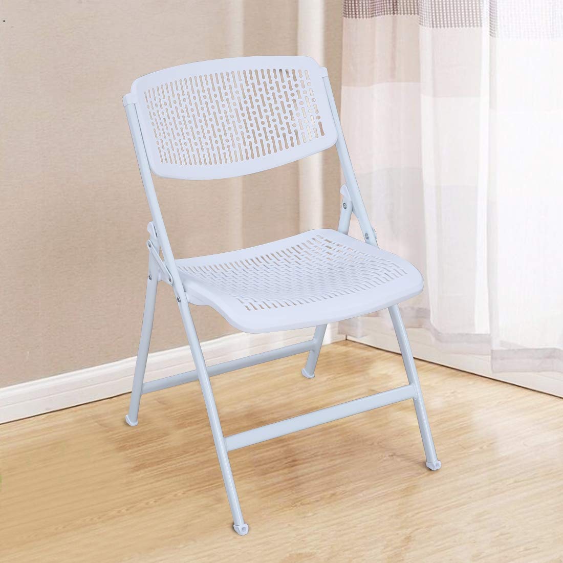 HomeTown Venus Plastic Folding Chair in White Color Amazon.in Home