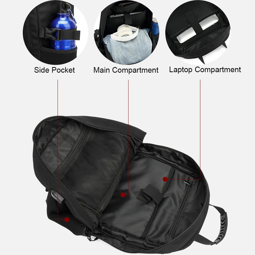 50L 60L 80L Reiserucksack Herren Groß, Erweiterbar Handgepäck Rucksack,17-Zoll Laptoptasche Rucksack Arbeitsrucksack Herren