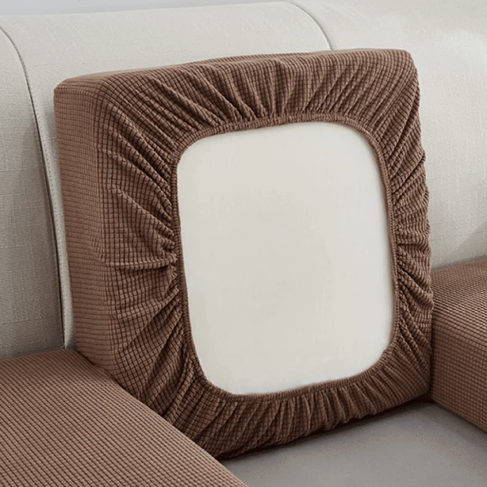 Housse de coussin de canapé pour rénover et protéger un siège usé en polyester taille D