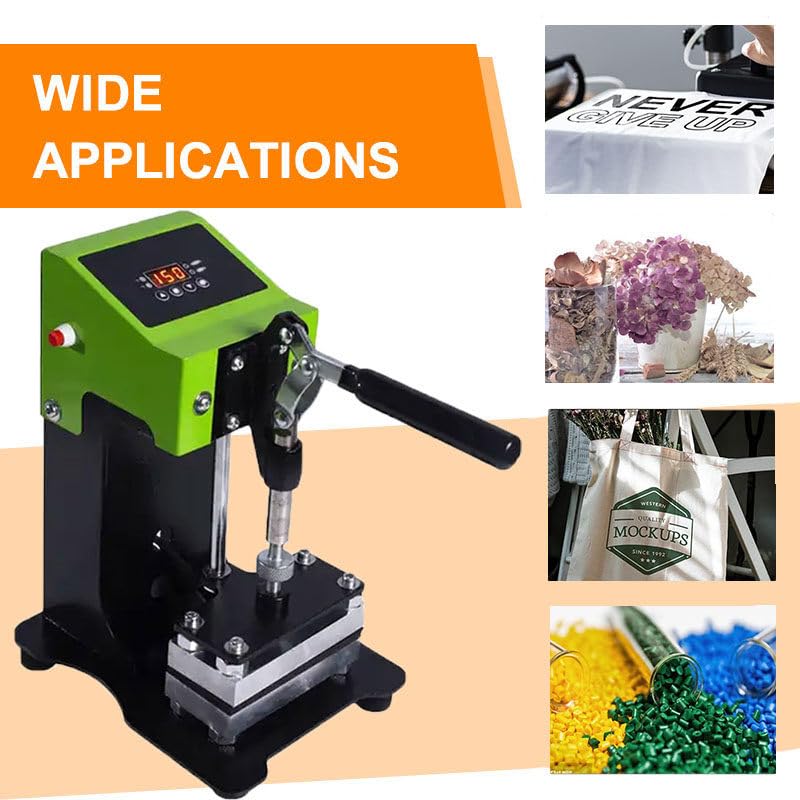 Presse à chaud à colophane compacte machine d estampage manuelle de plantes