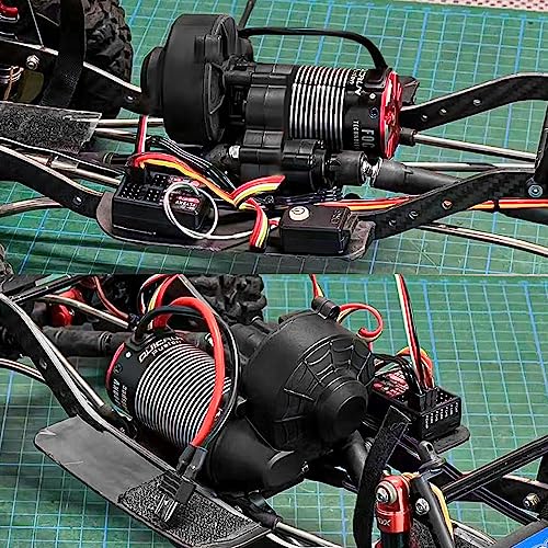 GLOBACT Complete Center Transmission Gearbox with Gear for Axial SCX10 II 90046 90047 1/10 RC Crawler Car Upgrade Accessories