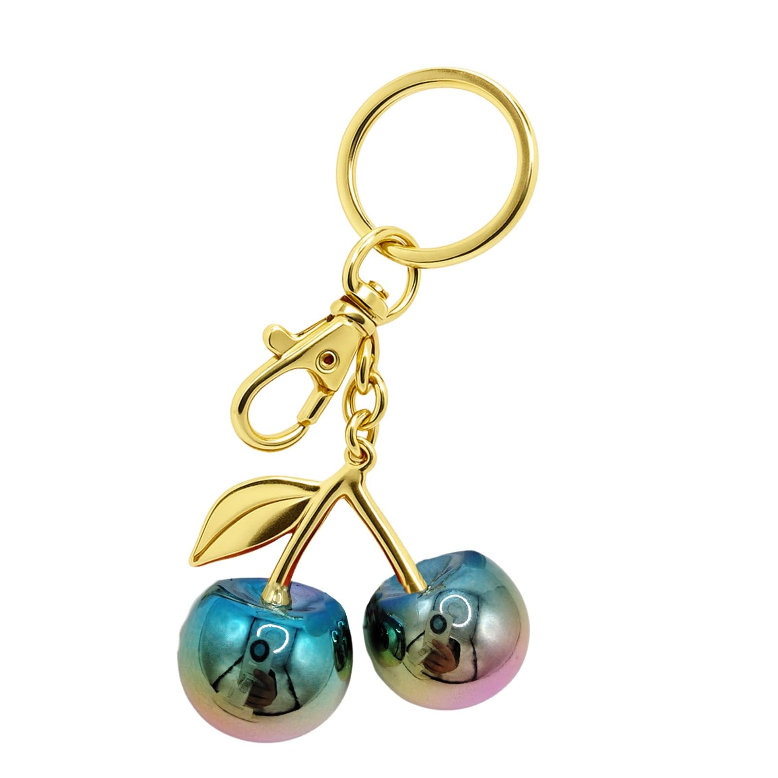 One Tap Only Unisex Gradient Blue Keychain Bag Charm Keychain Accessories Gifts For Women Purse Bag Charms Extender Chain For Handbags