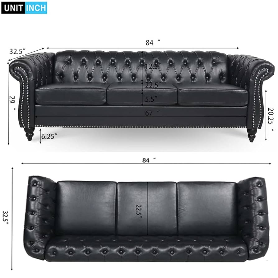 ピース　チェスターフィールド　アメリカ 607-04 Louise Leather Chesterfield Sofa – American Classics