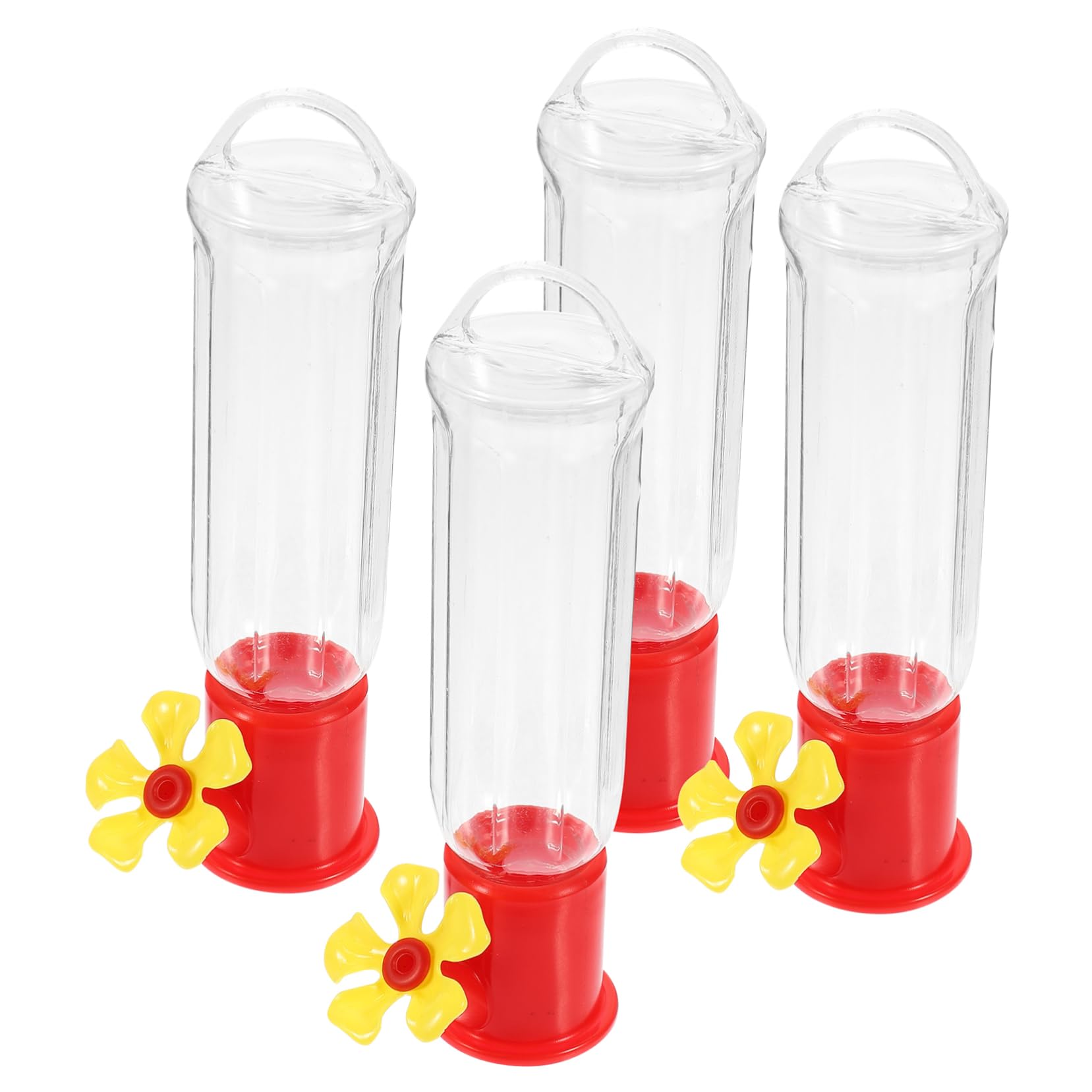 VANZACK 12piezas Comedero Colgante para Pájaros De Plástico Transparente Alimentador Exterior Decorativo Resistente y Duradero para Jardines y Observación De Aves