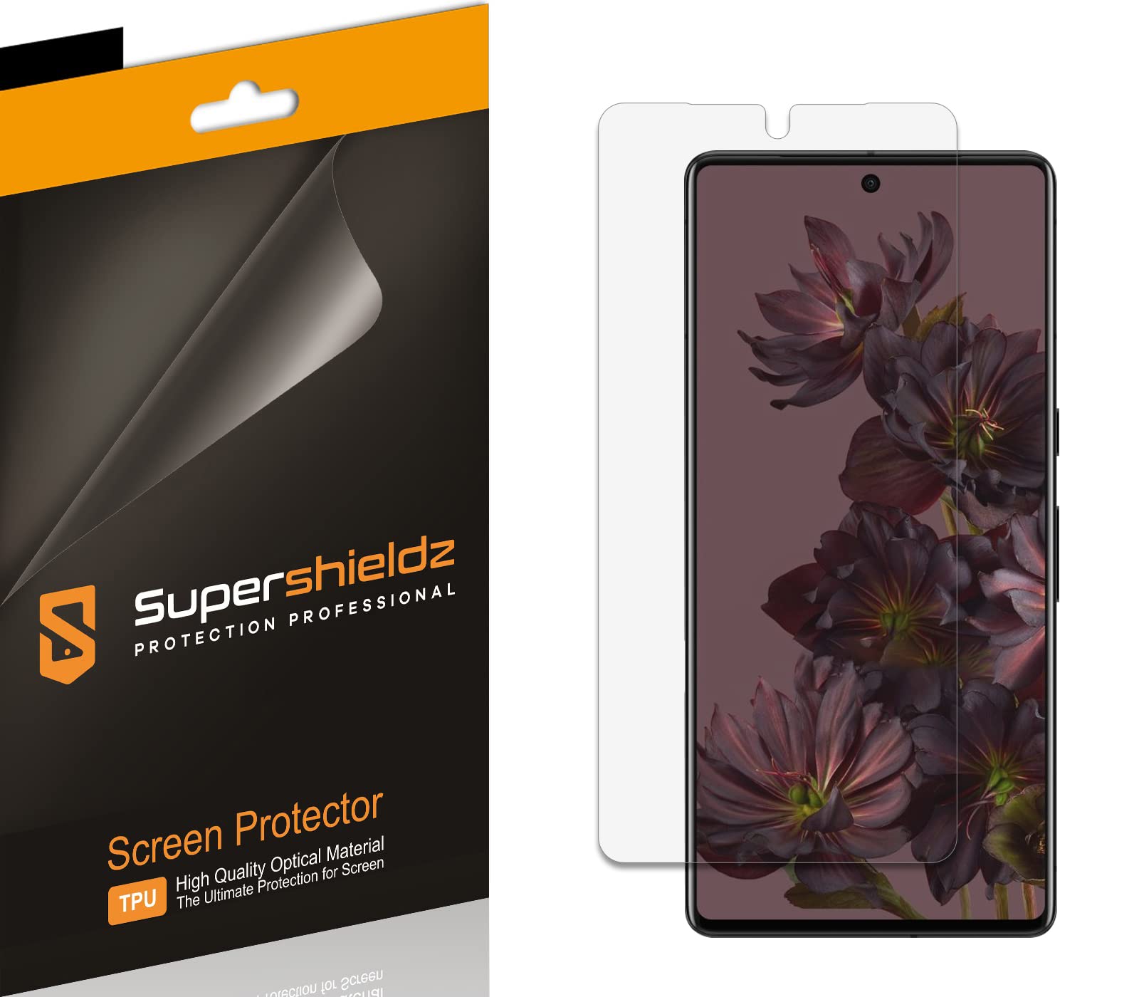 Supershieldz (2 Pack) Designed for Google Pixel 7 Pro Screen Protector, 0.12mm, High Definition Clear Shield (TPU)