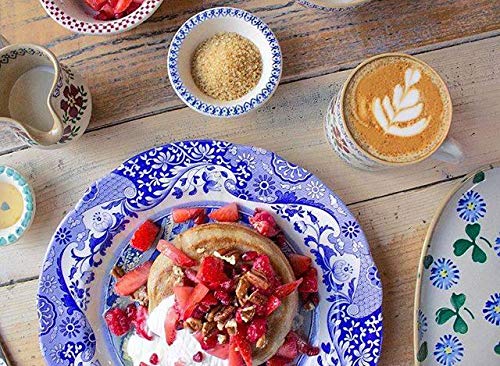 Spode Blue Italian Bread And Butter Plates | Set Of 4 | Dessert And Appetizer Plate | Small, Round Blue And White Plate | Measures 6.5 Inches | Dishwasher Safe | Made In England #TOP5