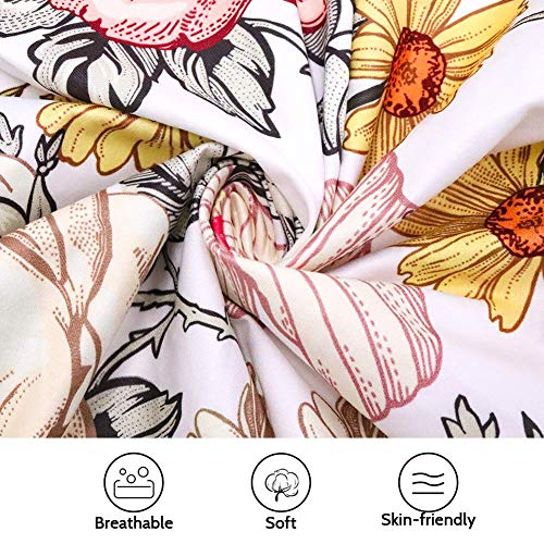 Image of Crib Sheets for Girl Boy, HNHUAMING Crib Sheet Fitted Fits for Standard Crib & Toddler Mattresses, Ultra Soft Breathable Baby Crib Sheets Neutral 52'' X 28'' inch Boho Crib Sheet, Daisy Floral
