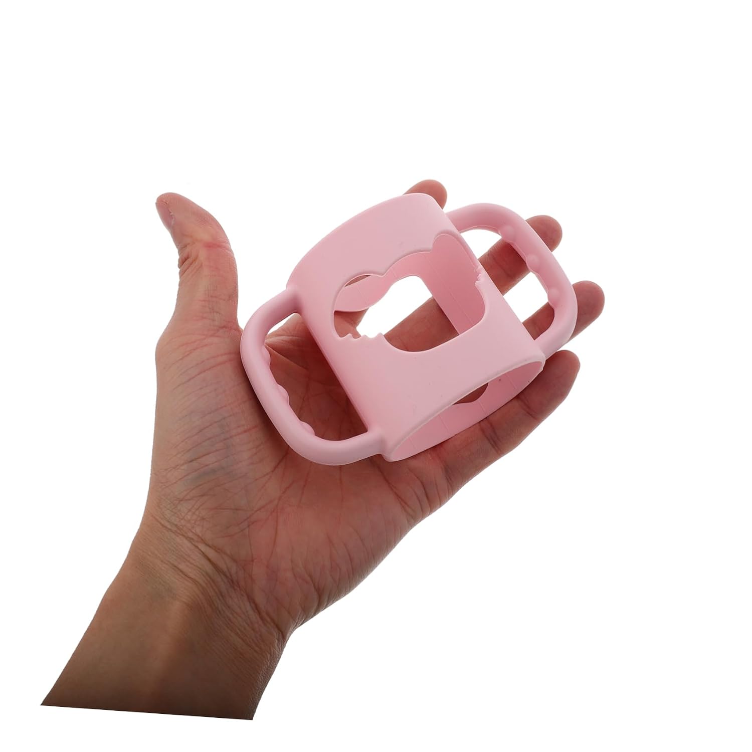 4 Pack Silicone Baby Bottle Handles Universal Grip, Small Size Design image 4